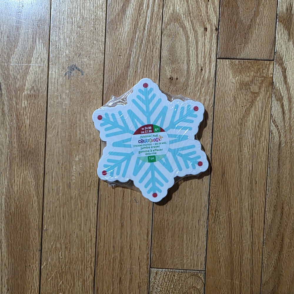 Creatology Snowflake Shaped XL Eraser